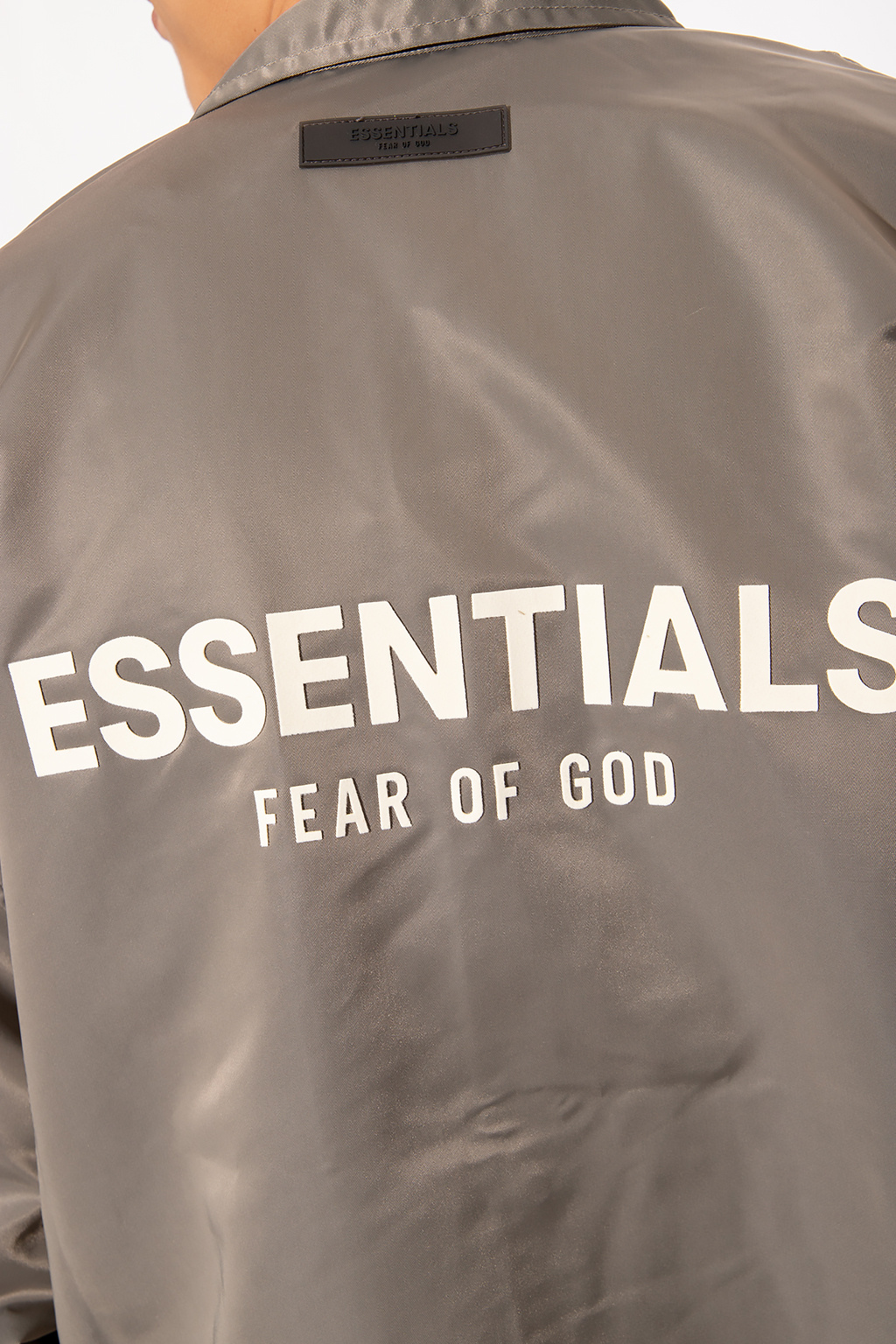 Grey Jacket with logo Fear Of God Essentials - Vitkac Canada